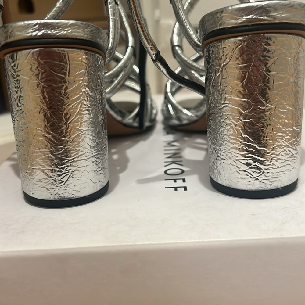 REBECCA MINKOFF
Apolline Metallic Strappy Sandals - Picture 14 of 15